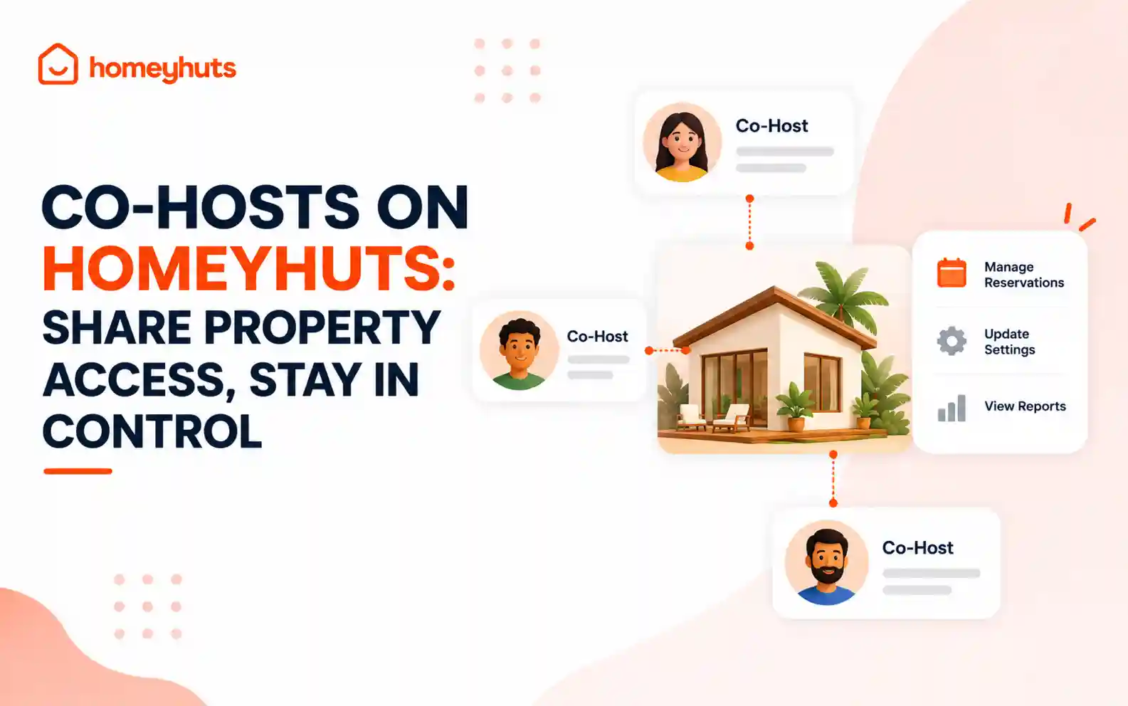 Co-Hosts on Homeyhuts: Share Property Access, Stay in Control