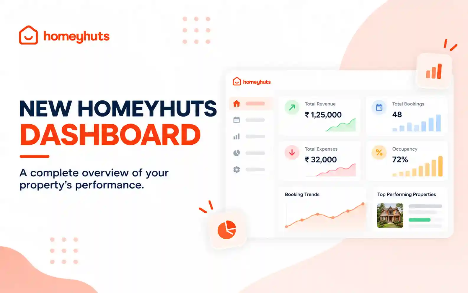 New Homeyhuts Dashboard: A Complete Overview of Your Property's Performance